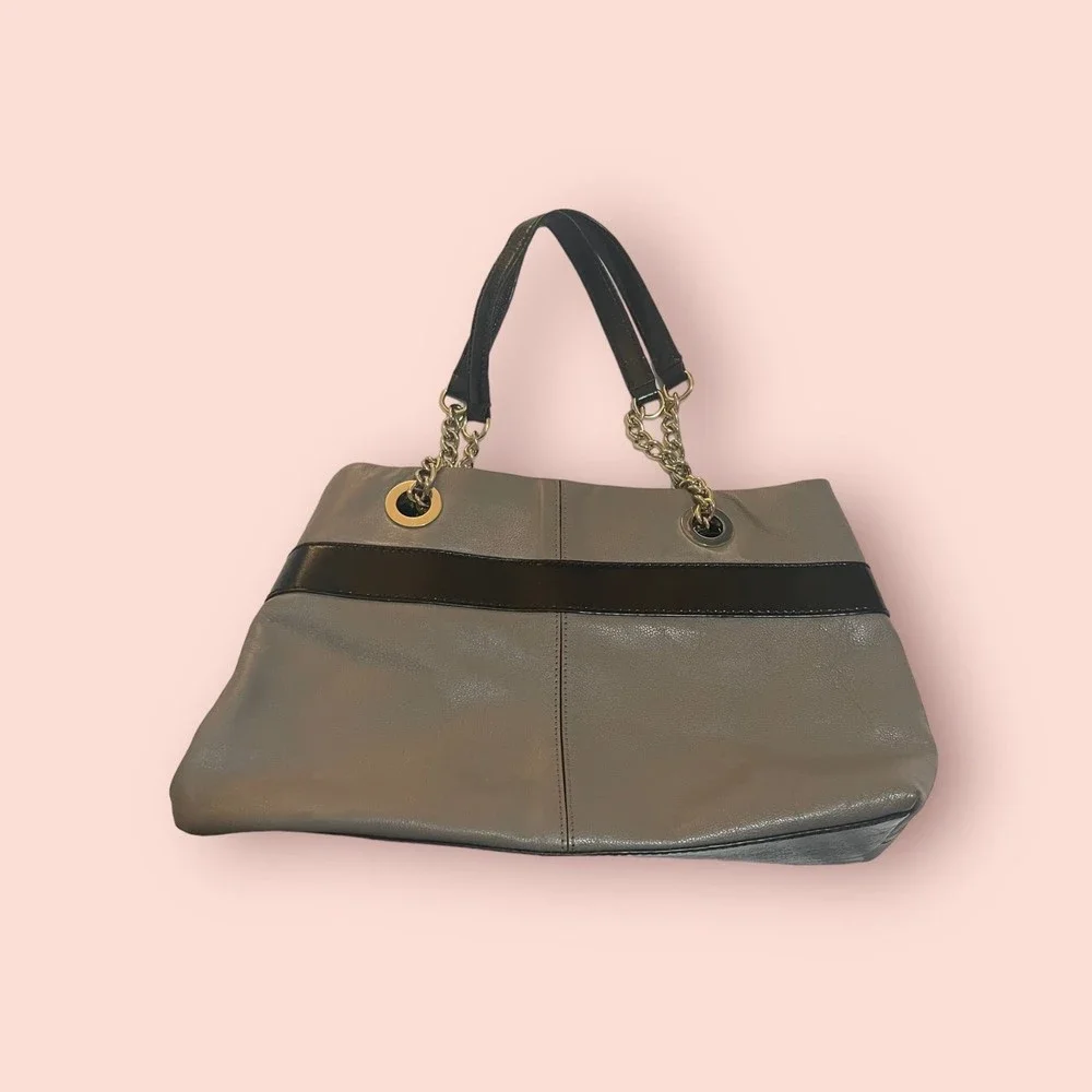 Kate Spade Bohochic  Elena Gray Black W/ Bowtie‎ Bag Vintage Purse